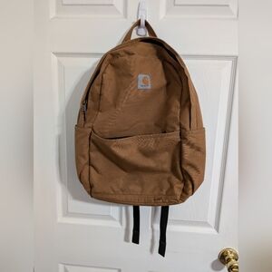 Carhartt Backpack Canvas Mens Brown Trade Plus Zipper Bag Womens Stain Everyday
